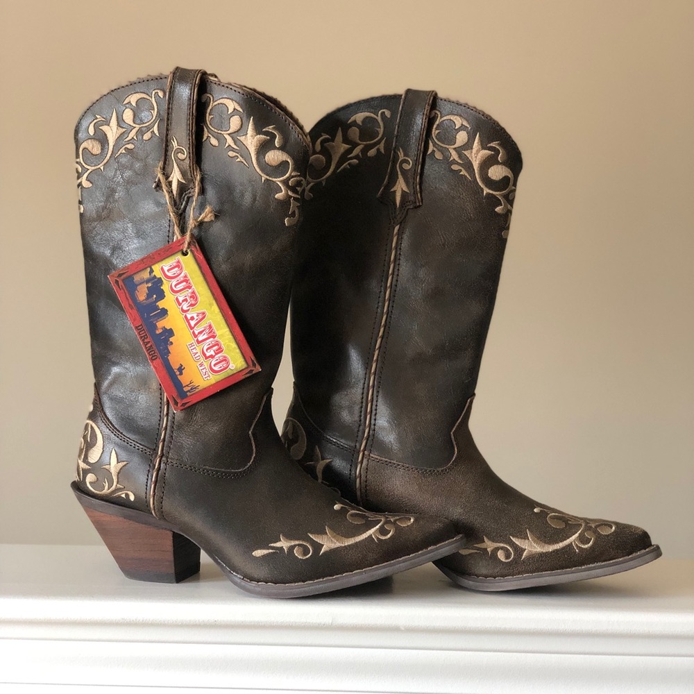 Durango Women’s Crush Chocolate Scroll Boots